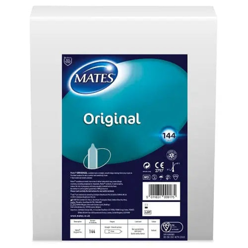 Mates Original Condom BX144 Clinic Pack (5% VAT)