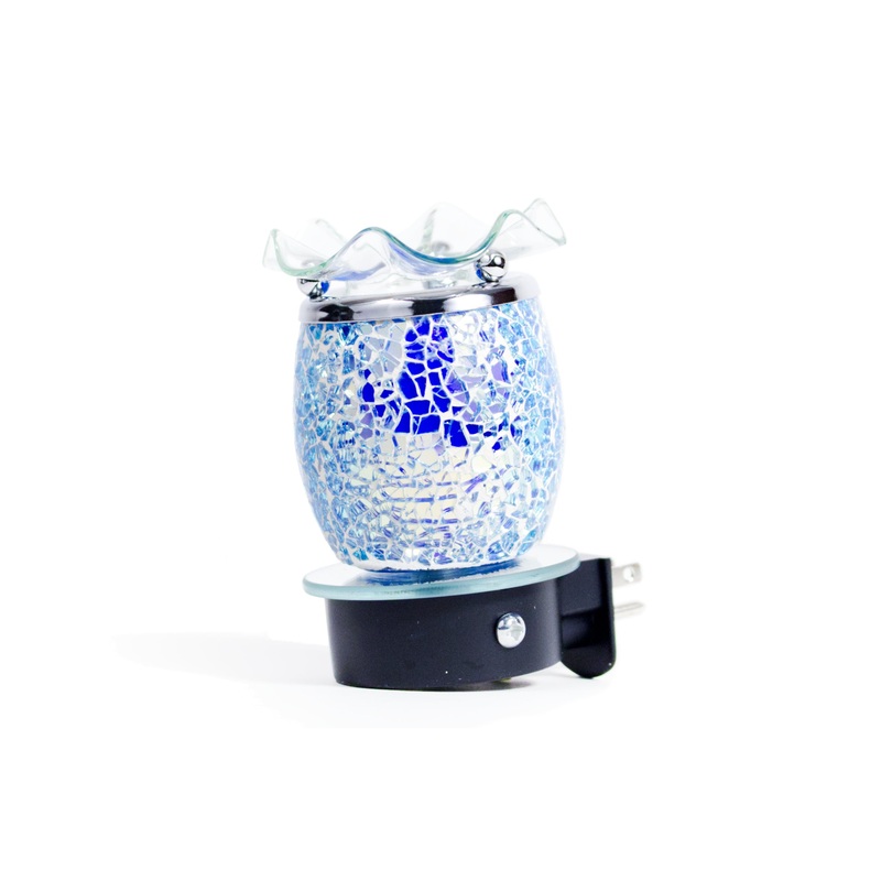 Plug-in Burner:  Blue Mosaic