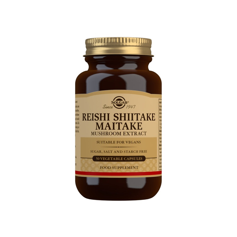 Reishi Shiitake Maitake Mushroom Extract 50 capsules