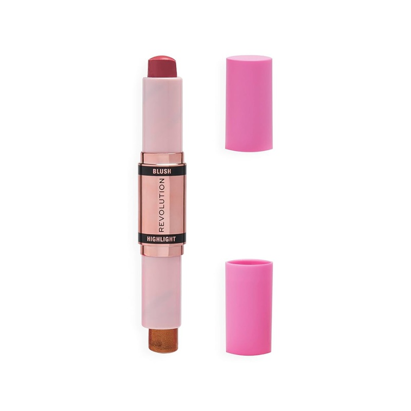 Revolution Blush & Highlight Stick Flushing Pink