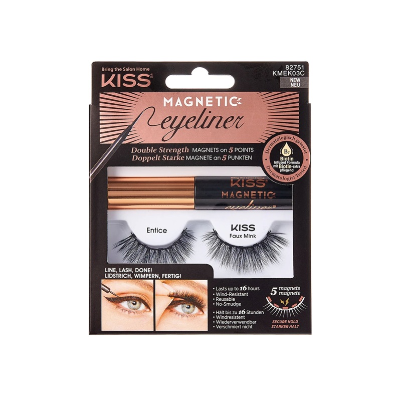 Kiss Magnetic Lash False Eyelashes Entice With Eyeliner