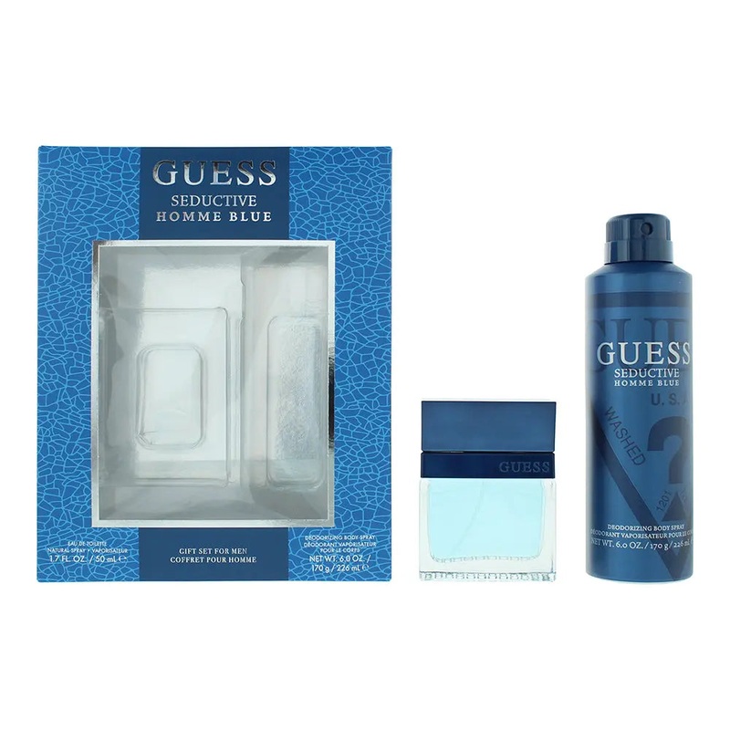 Guess Seductive Homme Blue 2 Piece Gift Set: Eau de Toilette 50ml – Body Spray 226ml