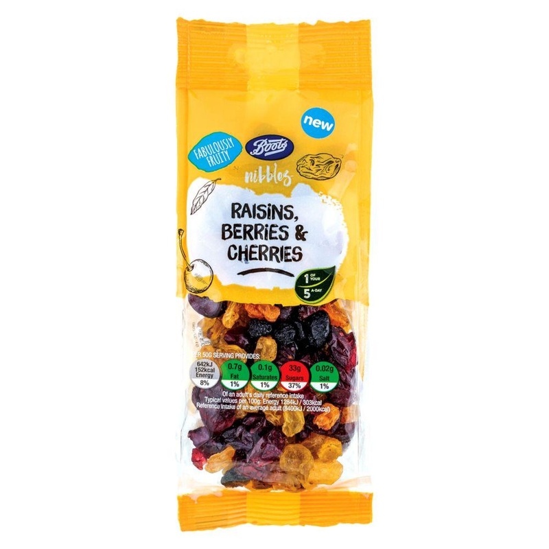 Nibbles Raisins, Berry & Cherries – 150g