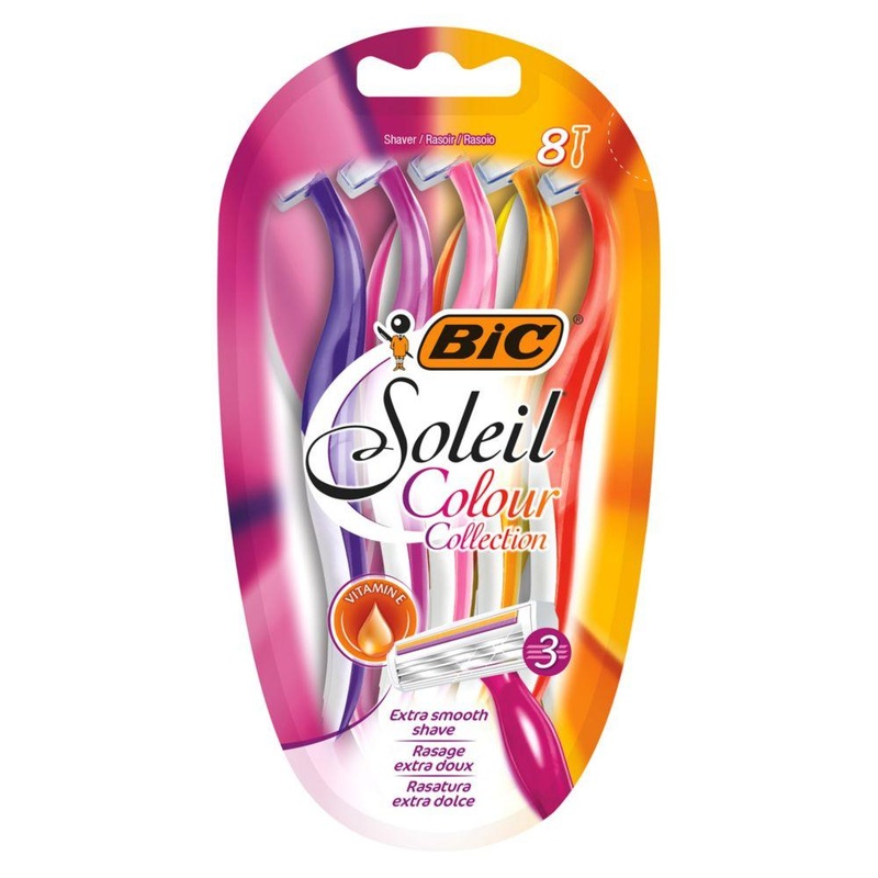 Soleil Colour Collection Disposable Women’S Razors 8 Pack