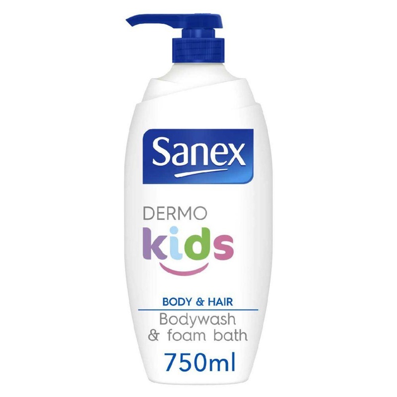 Dermo Kids Body Wash & Foam Bath, For Body & Hair 750Ml
