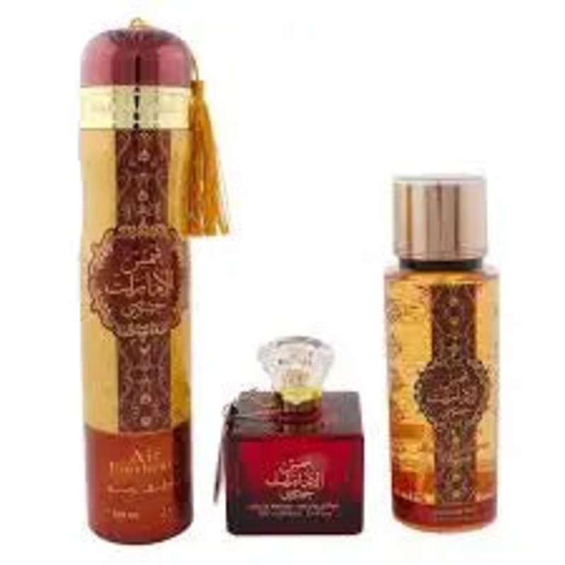 Ard Al Zaafaran Sham Al Emarat Khususi 3 Piece Gift Set: Eau De Parfum 100ml – Perfume Mist 250ml – Air Freshener 300ml
