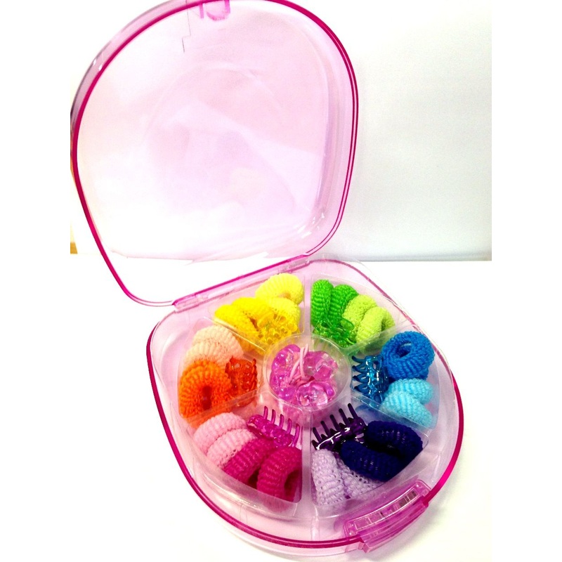 Kid Sparkling Hair Accessory Set Kit – Pink Platter