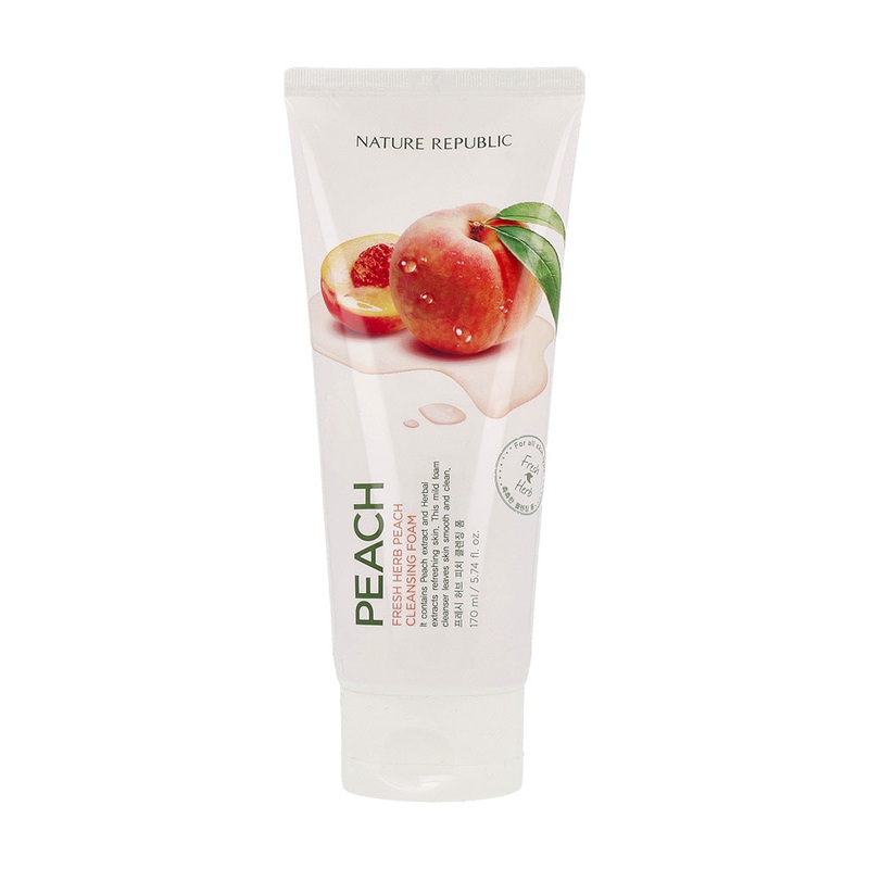 NATURE REPUBLIC Fresh Herb Peach Cleansing Foam 170ml