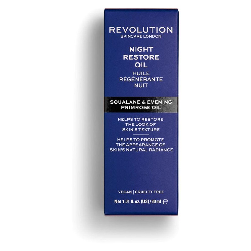Revolution Skincare Night Restore Oil – Squaline & Evening Primrose Oil