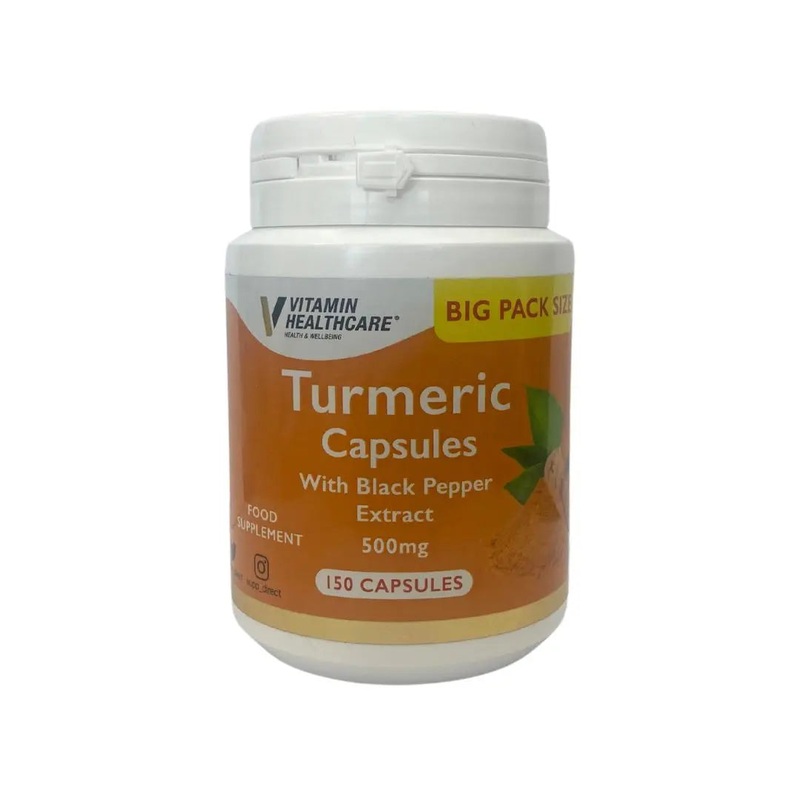Vit Direct Turmeric with Black Pepper Extract 150 Capsules Big Pack