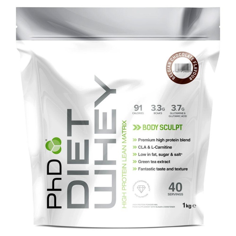 Diet Whey Protein Belgian Chocolate With Sweetener – 1Kg