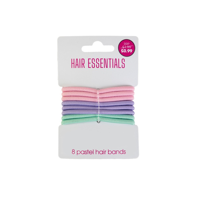 Beauty Outlet Pastel Hair Elastics BEAU285
