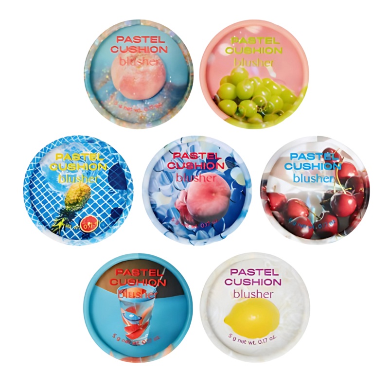 THE FACE SHOPxACID Pastel Cushion Blusher 5g (7 Colors) 01 Glittery Peach