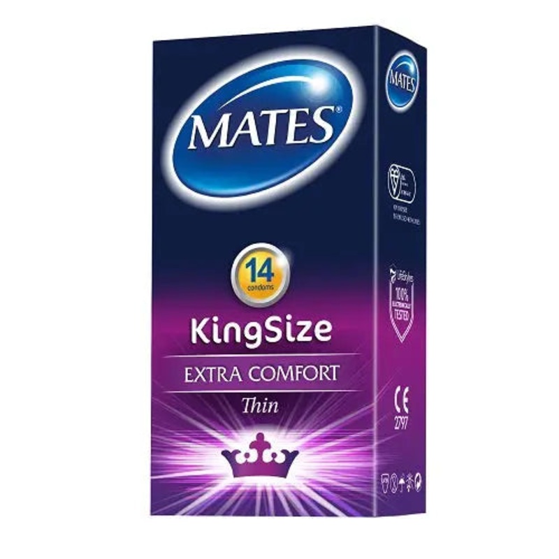 Mates King Size Condoms 14 Pack (5% VAT)