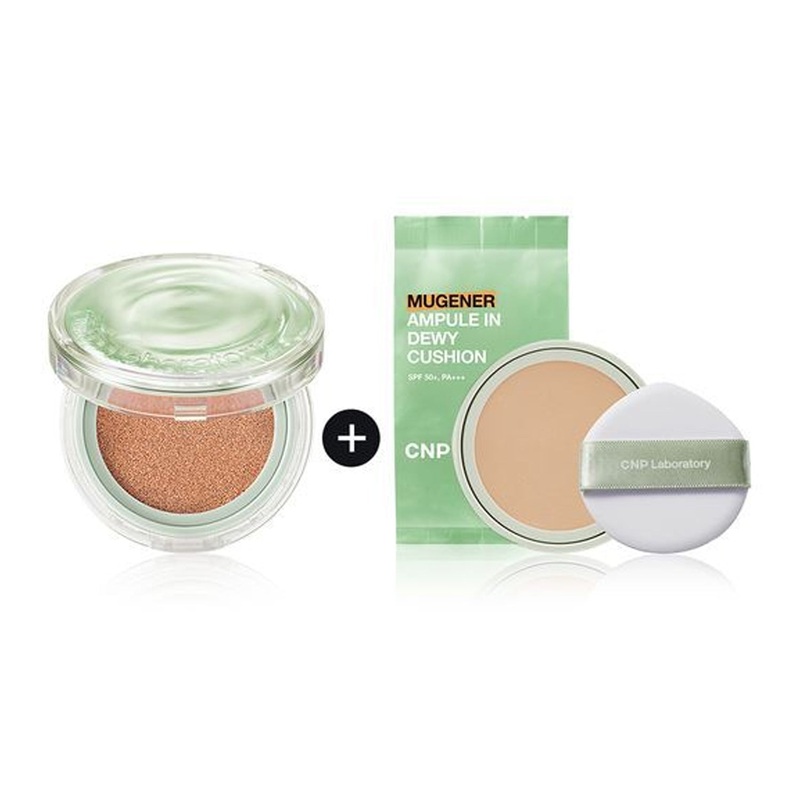 CNP Laboratory Mugener Ampule In Dewy Cushion 15g Refill Set (Main + Refill) #21 Light Beige