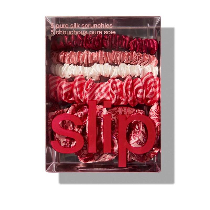Pure Silk Assorted Scrunchies Set of 5  Harriet