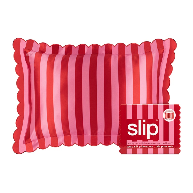 Silk Scalloped Queen Pillowcase  Sunshade